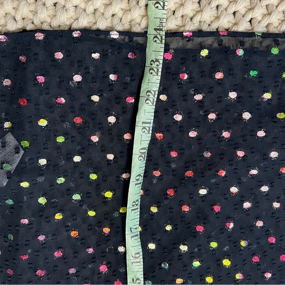 JCrew Popover Blouse Rainbow Clip Dot S - Picture 6 of 8